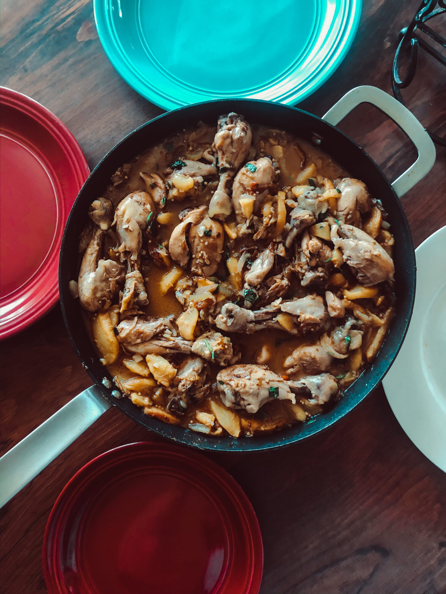 Savory Peach Chicken Drumsticks